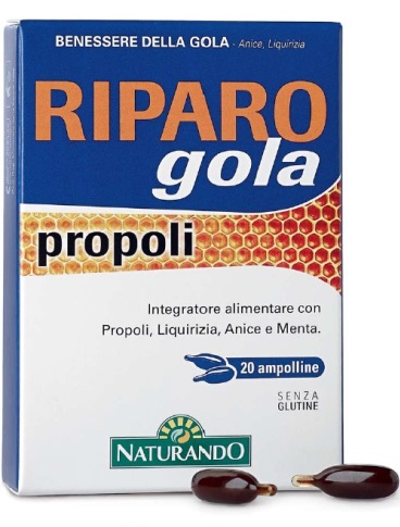 RIPARO GOLA PROPOLI 20 AMPOLLE BEVIBILI - maxifarmacia.it