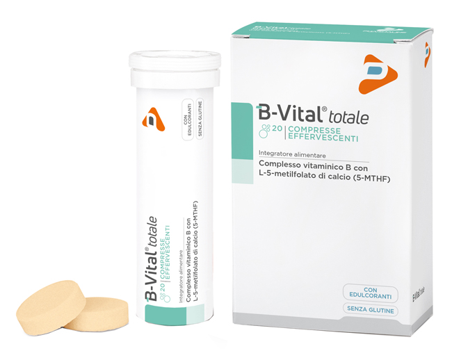 B-VITAL TOTALE ARANCIA 2 TUBI 10 COMPRESSE EFFERVESCENTI - maxifarmacia.it