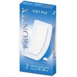 GARZA COMPRESSA PRONTEX SOFT PAD AUTOADESIVA 10X20CM 2 PEZZI - maxifarmacia.it