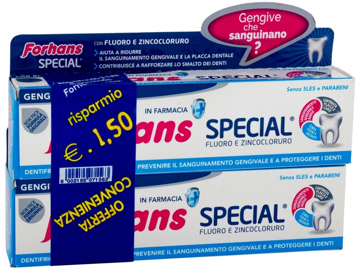FORHANS SP DENTIF 2X75ML - maxifarmacia.it