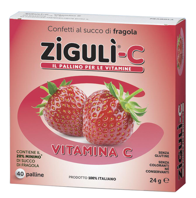 ZIGULI C FRAGOLA 40 CONFETTI 24 G - maxifarmacia.it