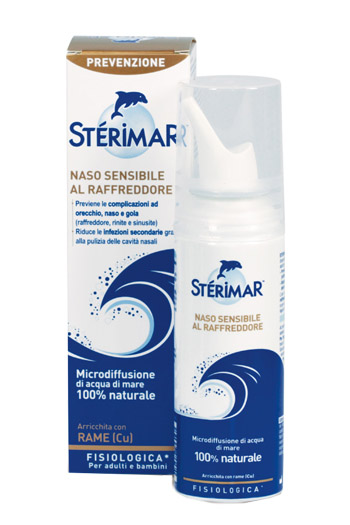 STERIMAR NASO SENSIBILE AL RAFFREDDORE ACQUA DI MARE SPRAY 100 ML - maxifarmacia.it