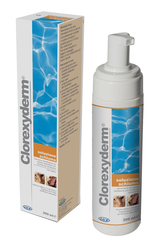 CLOREXYDERM SOLUZIONE SCHIUMA 200 ML - maxifarmacia.it