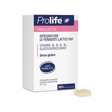PROLIFE INTEGRATORE DI FERMENTI LATTICI VIVI DA 24 TAVOLETTE - maxifarmacia.it