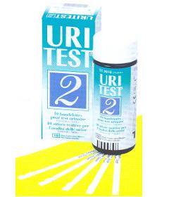 STRISCIA REATTIVA URITEST 2 PER RICERCA DI NITRITI E LEUCOCITI NELLE URINE 10 PEZZI CODICE ARTICOLO 2010 - maxifarmacia.it