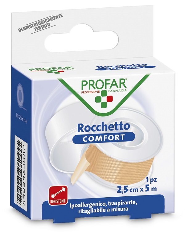 CEROTTO ROCCHETTO IN TELA COMFORT CM 2,5X5 M PROFAR - maxifarmacia.it