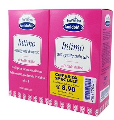 EUPHIDRA INTIMO CONFEZIONE DETERGENTE DELICATO 200+200 ML - maxifarmacia.it