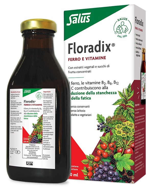 FLORADIX FERRO E VITAMINE 250 ML - maxifarmacia.it