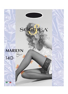 MARILYN 140 SHEER CALZA AUTOREGGENTE NERO 4 - maxifarmacia.it