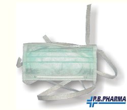 MASCHERINA TNT A 3 VELI CON ELASTICI 50 PEZZI - maxifarmacia.it