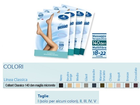 SAUBER COLLANT 140 DENARI MAGLIA MICRORETE BISQUIT 5 LINEA CLASSICA - maxifarmacia.it