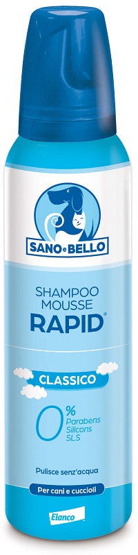 SANO E BELLO SHAMPOO MOUSSE RAPID CLASSICO FLACONE 300 ML PER LAVAGGIO SENZ'ACQUA - maxifarmacia.it