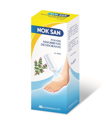 NOK SAN POLVERE ASSORBENTE DEODORANTE 75 G - maxifarmacia.it