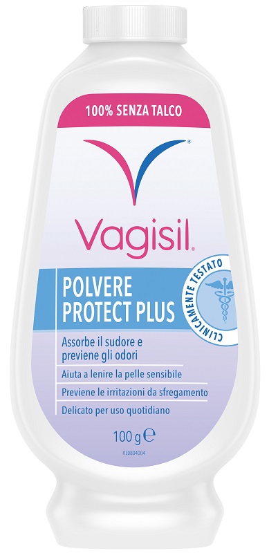 VAGISIL POLVERE PROTECT PLUS IGIENE FEMMINILE 100 G - maxifarmacia.it