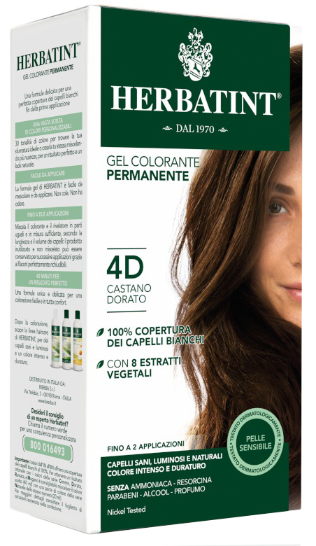 HERBATINT 4D CASTANO DORATO 150 ML - maxifarmacia.it
