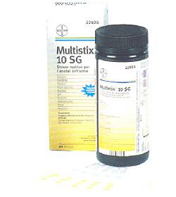 STRISCIA REATTIVA MULTITEST MULTISTIX 10SG 25 PEZZI - maxifarmacia.it