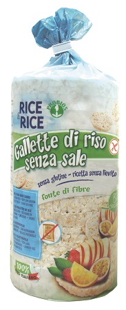 RICE&RICE GALLETTE DI RISO SENZA SALE E SENZA LIEVITO 100 G - maxifarmacia.it