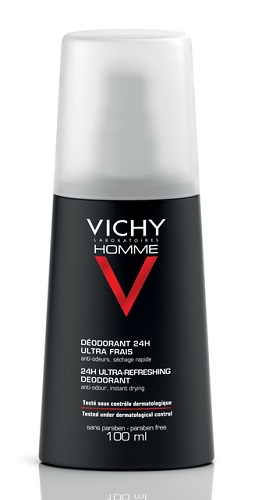 VICHY HOMME DEODORANTE ULTRA FRESCO VAPO 24H 100ml - maxifarmacia.it