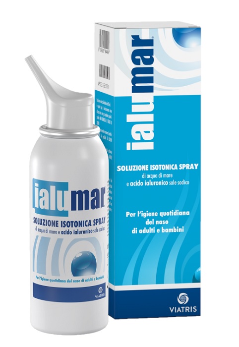 SOLUZIONE ISOTONICA SPRAY DI ACQUA DI MARE ACIDO IALURONICO SALE SODICO PER IGIENE NASO ADULTI E BAMBINI 100ML - maxifarmacia.it