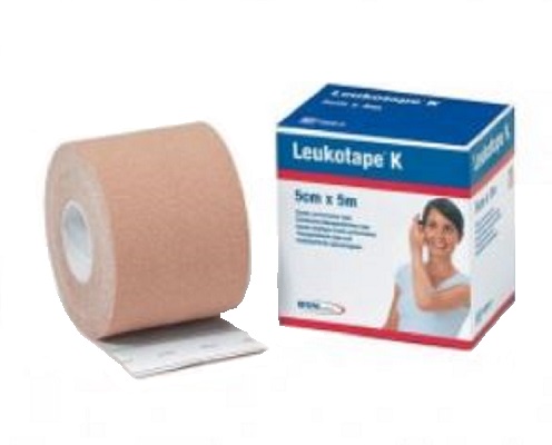 BENDA ADESIVA LEUKOTAPE K PER TAPING FISIOTERAPICO LARGHEZZA 5 CM LUNGHEZZA 5 M COLOR CARNE IN ROTOLO - maxifarmacia.it