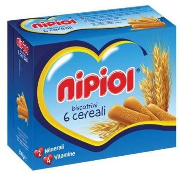 NIPIOL BISCOTTINI 6 CEREALI 800 G - maxifarmacia.it