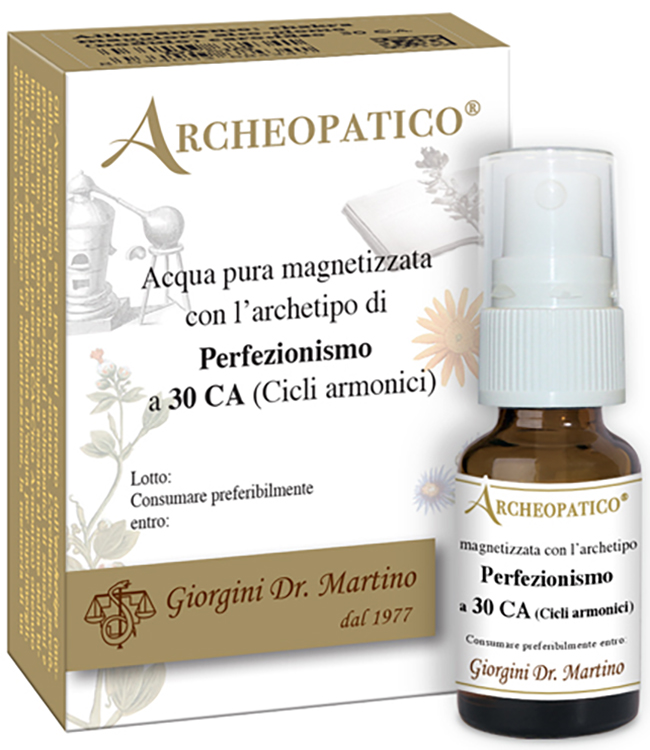 ARCHEOPATICO ACQUA PURA MAGNETIZZATA CON ARCHETIPO PERFEZIONISMO A 30 CICLI ARMONICI 10 ML - maxifarmacia.it