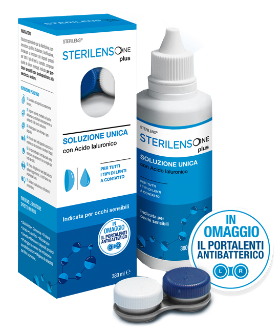 SOLUZIONE UNICA STERILENS ONE PLUS CON ACIDO IALURONICO 380 ML - maxifarmacia.it