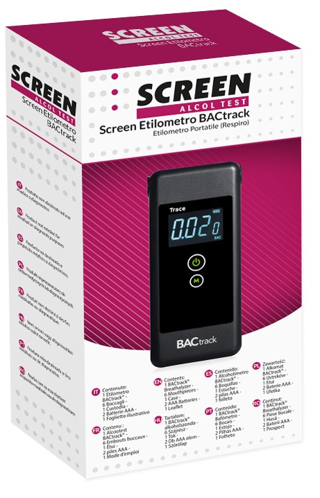 SCREEN ALCOL TEST SCREEN ETILOMETRO BACTRACK - maxifarmacia.it