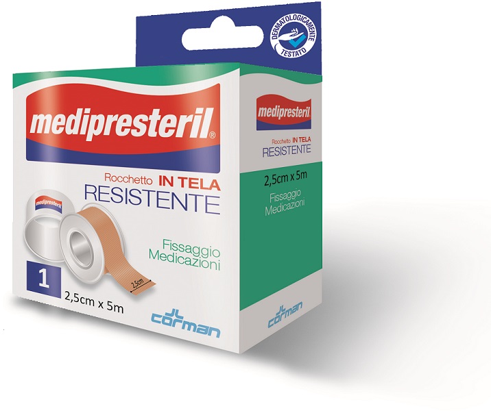 CEROTTO IN ROCCHETTO IN TELA MEDIPRESTERIL 5X250CM - maxifarmacia.it