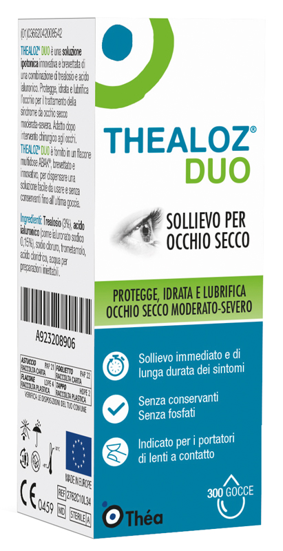 THEALOZ DUO SOLUZIONE OCULARE FLACONE 10 ML - maxifarmacia.it