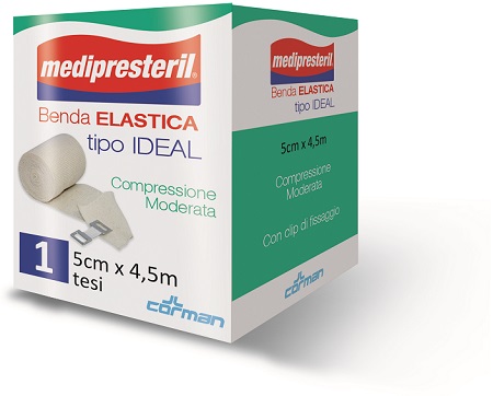 BENDA ELASTICA MEDIPRESTERIL IDEAL COMPRESSIONE MODERATA M4,5X5CM TESI - maxifarmacia.it