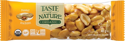 TASTE OF NATURE BARRETTA ALLE ARACHIDI BIO VEGAN AD ALTO CONTENUTO DI FIBRE 40 G - maxifarmacia.it