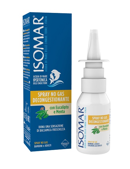 ISOMAR SOLUZIONE ACQUA MARE NASO IPERTONICA NASO SPRAY DECONGESTIONANTE 30 ML - maxifarmacia.it