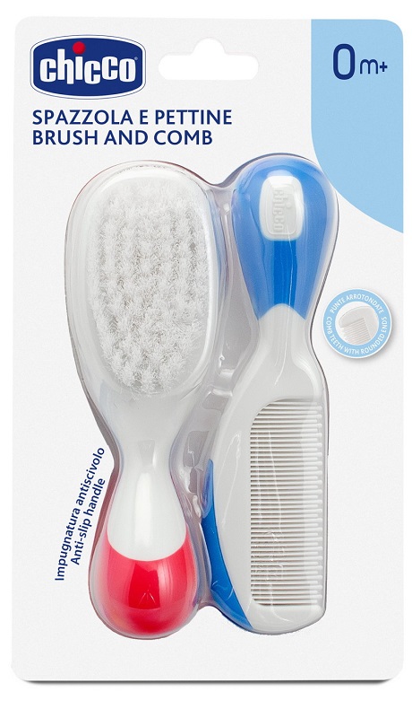 CHICCO SPAZZOLA + PETTINE NYLON - maxifarmacia.it