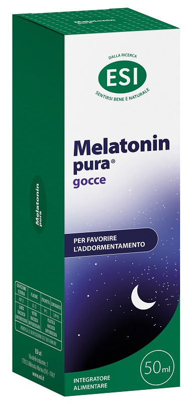 ESI MELATONIN PURA GOCCE 50 ML GUSTO ARANCIA ROSSA SENZA GLUTINE - maxifarmacia.it