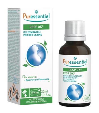 MISCELA RESP OK OLI ESSENZIALI PER DIFFUSIONE 30 ML PURESSENTIEL ECOCERT - maxifarmacia.it
