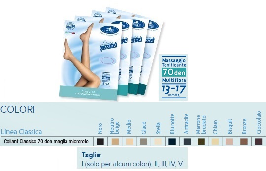 SAUBER COLLANT 70 DENARI MAGLIA MICRORETE BRONZE 4 LINEA CLASSICA - maxifarmacia.it