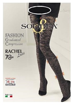 RACHEL LACE 70 COLLANT FANTASIA NERO 2-M - maxifarmacia.it