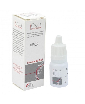 ICROSS GOCCE OCULARI SOLUZIONE OFTALMICA ACIDO IALURONICO CROSS-LINKATO 0,2% 8 ML - maxifarmacia.it
