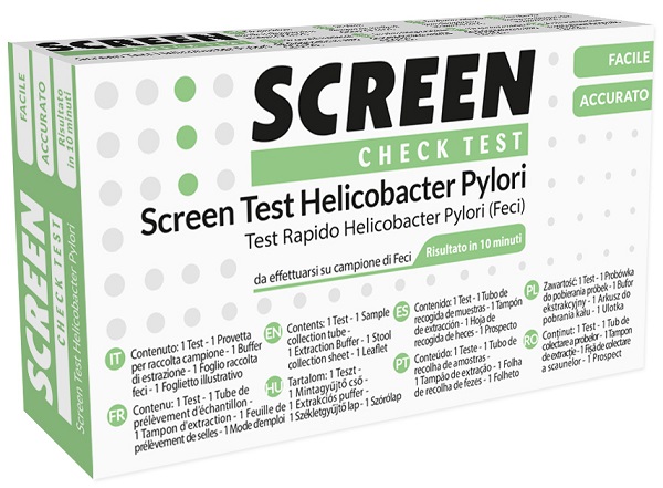 SCREEN TEST RAPIDO ANTIGENI HELICOBACTER PYLORI FECI UMANE - maxifarmacia.it