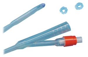 CATETERE FOLEY IN SILICONE CON SCANALATURE LONGITUDINALI CH14 - maxifarmacia.it