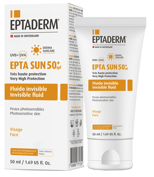 EPTA SUN SPF50+ FLUIDO INVISIBILE 50 ML - maxifarmacia.it