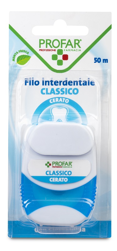 FILO INTERDENTALE CON CLOREXIDINA 50 M PROFAR - maxifarmacia.it