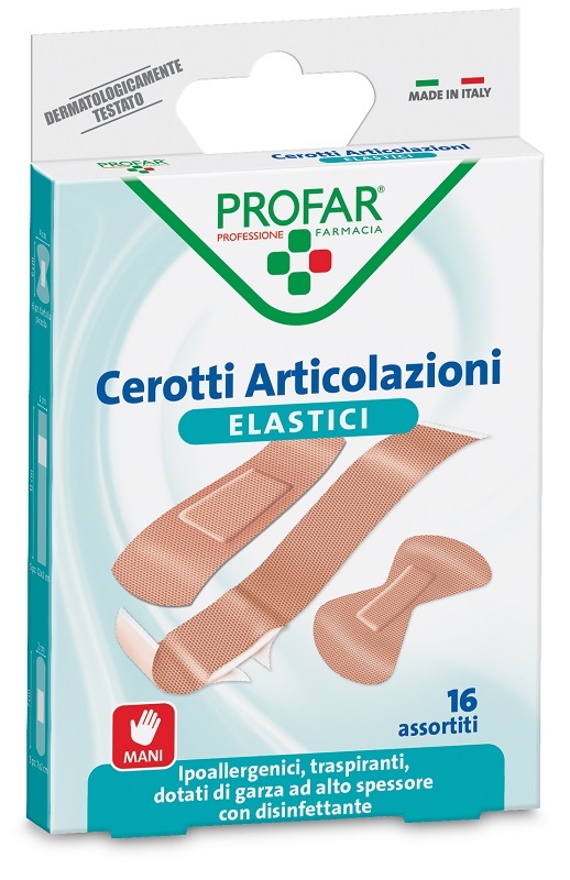 CEROTTO ARTICOLAZIONI ELASTICO PROFAR 16 PEZZI - maxifarmacia.it