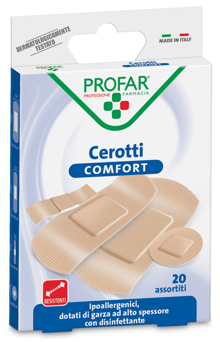 CEROTTO COMFORT ASSORTITI 20 PEZZI PROFAR - maxifarmacia.it