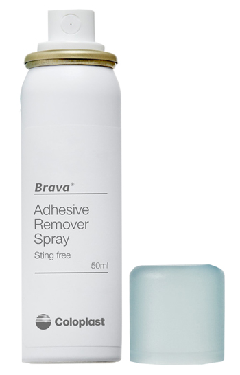 BRAVA SPRAY REMOVER PER DISTACCO DOLCE ADESIVI E DISPOSITIVI PER STOMIA 50 ML - maxifarmacia.it