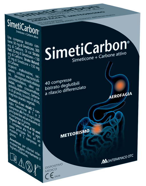 SIMETICARBON 40 COMPRESSE - maxifarmacia.it