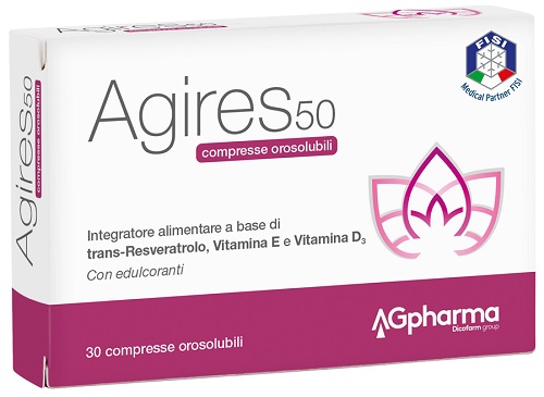 AGIRES 50 30 COMPRESSE OROSOLUBILI SCATOLA 5,4 G - maxifarmacia.it