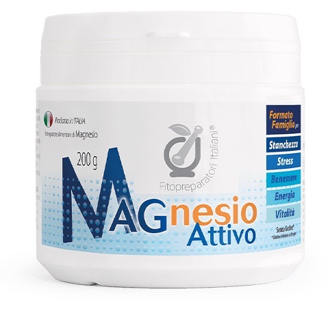 FITOPREPARATORI ITALIANI MAGNESIO ATTIVO 200 G - maxifarmacia.it