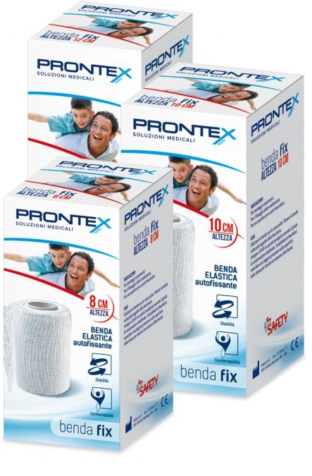 BENDA ELASTICA PRONTEX FIX AUTOFISSANTE 12 CM DI ALTEZZA PER4 METRI IN ESTENSIONE 1 PEZZO - maxifarmacia.it